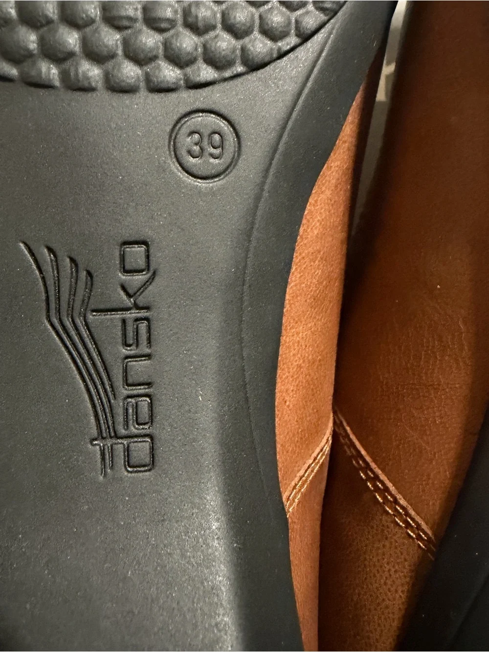 Comfortable Brown Mary Jane Flats with velcro closure